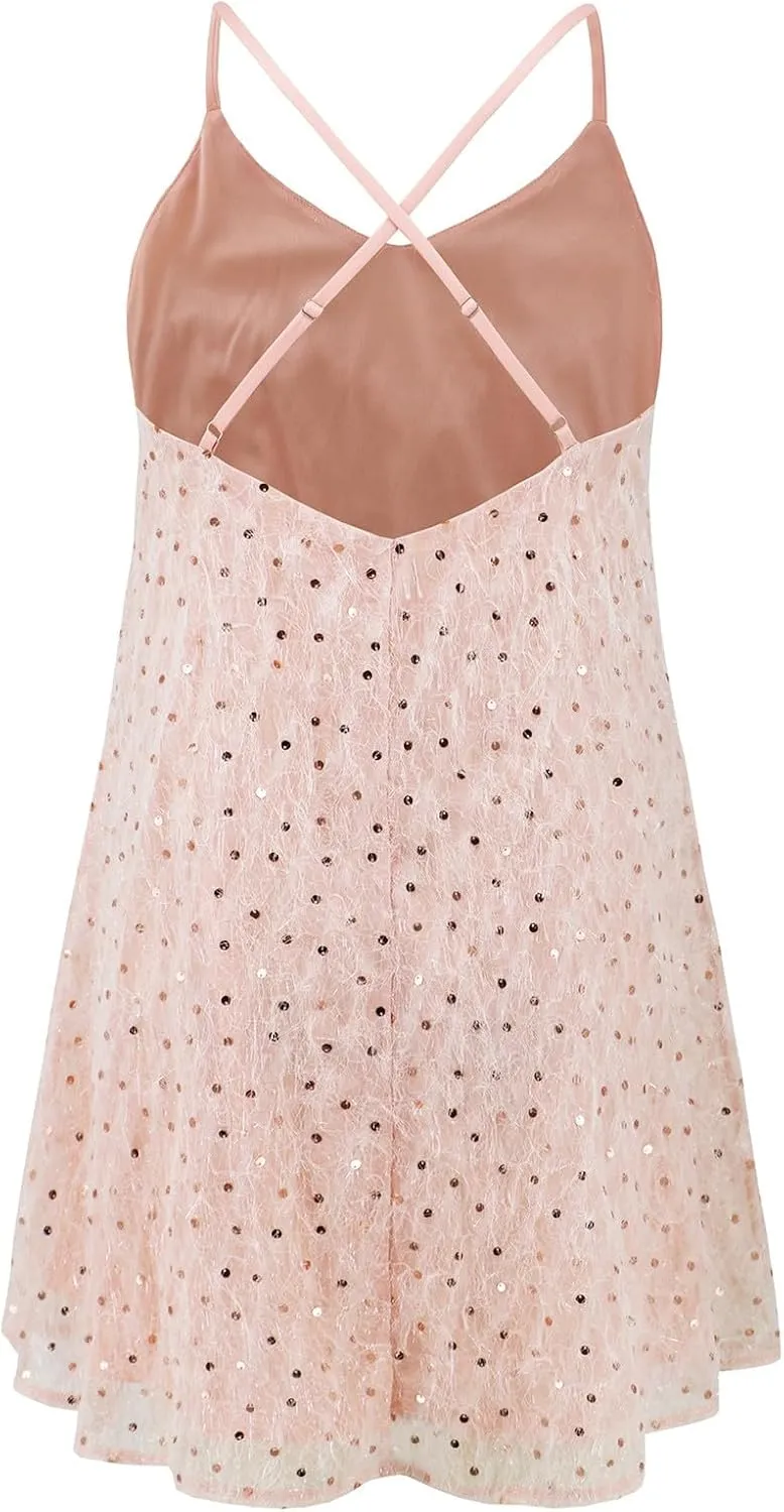 Women's Casual Dresses,2025 Summer Boho Halter Deep V Neck Shundress Patchwork Mini Dresses Going Out Short Dress