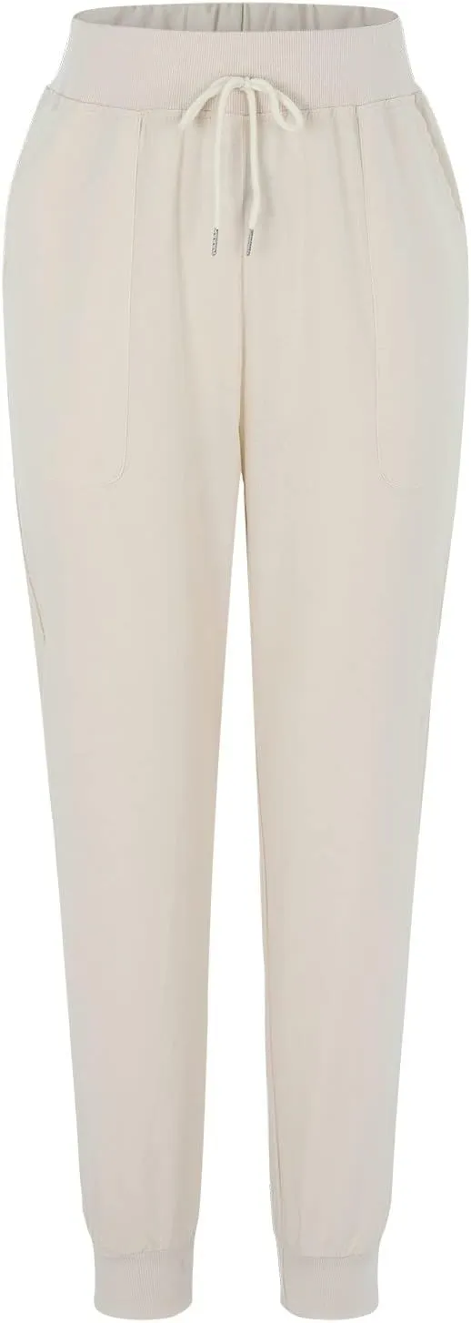 Womens Fashion Linen Pants Casual Straight Summer Drawstring Loose Lightweight Trousers with Pockets