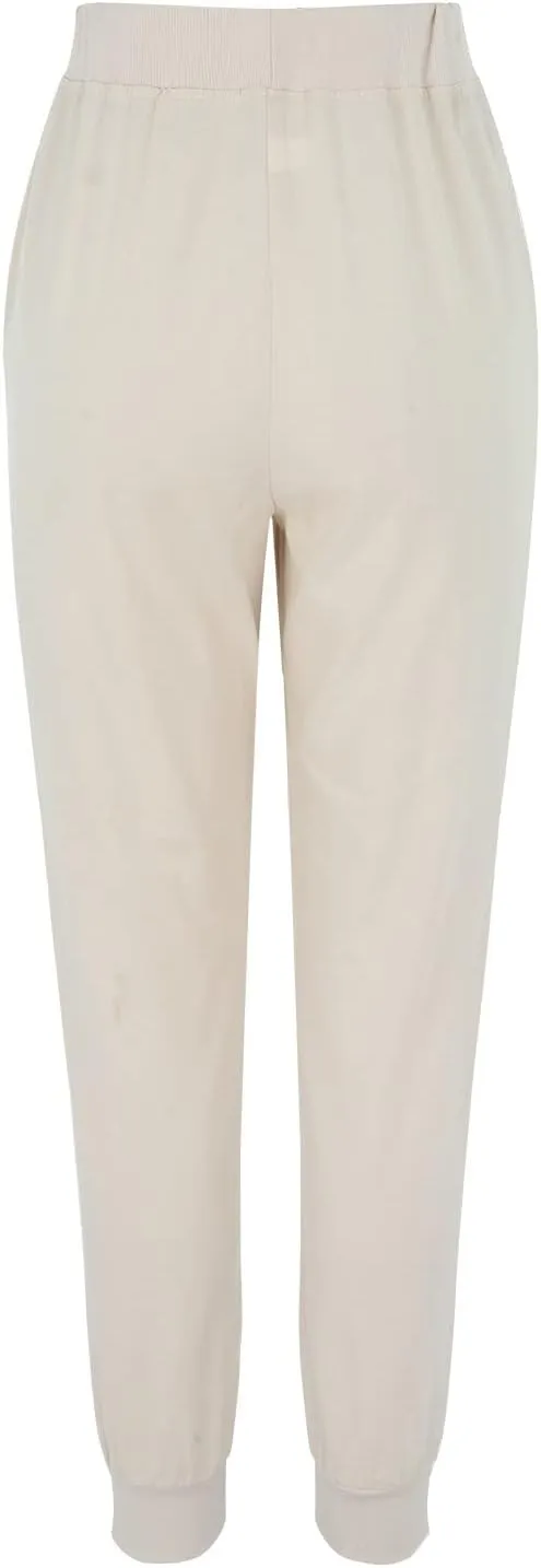 Womens Fashion Linen Pants Casual Straight Summer Drawstring Loose Lightweight Trousers with Pockets