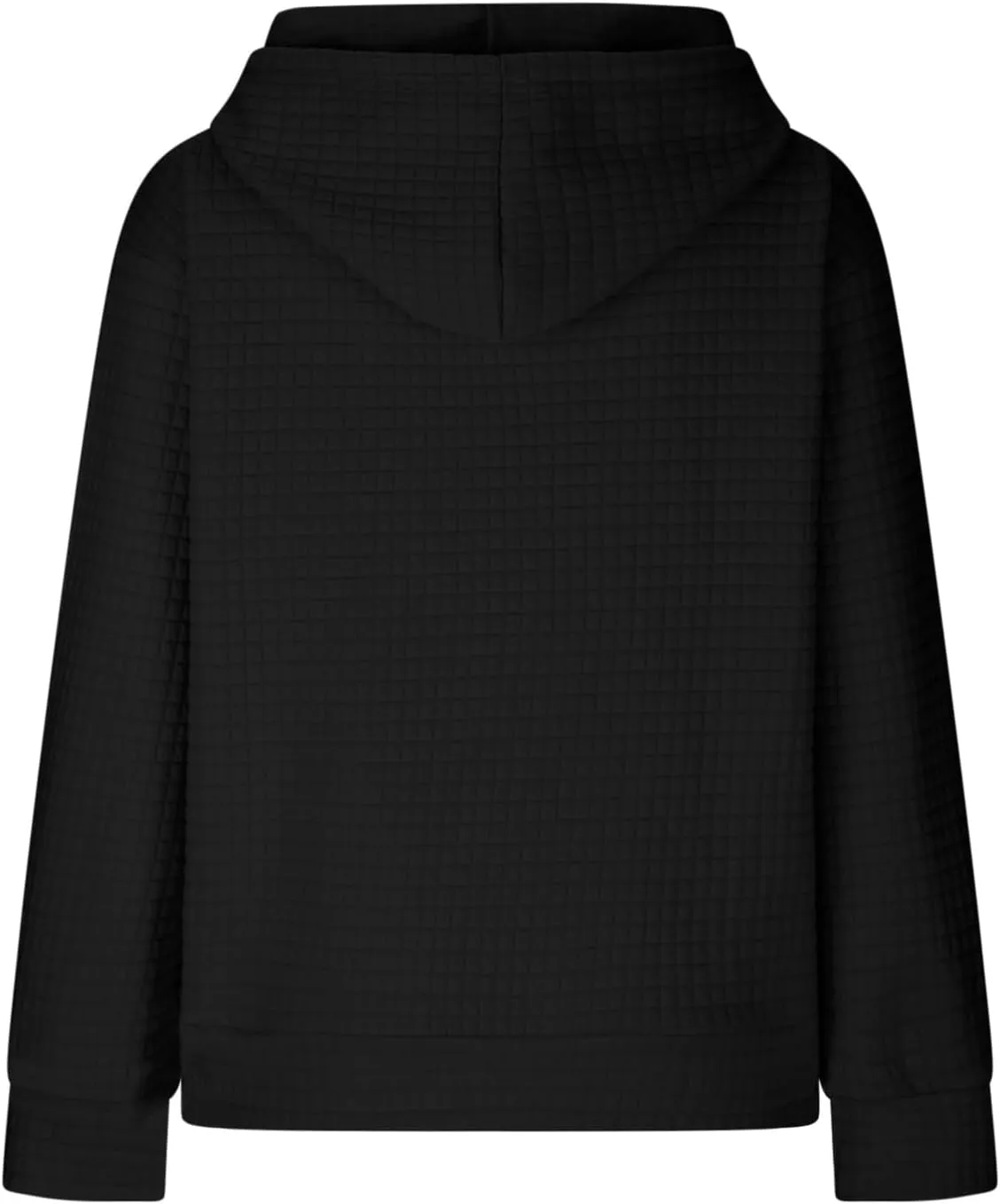 Womens Hoodies Waffle Hooded Sweatshirt Long Sleeve Casual Loose Fit Pullover Tops 2024 Fall Fashion with Pocket