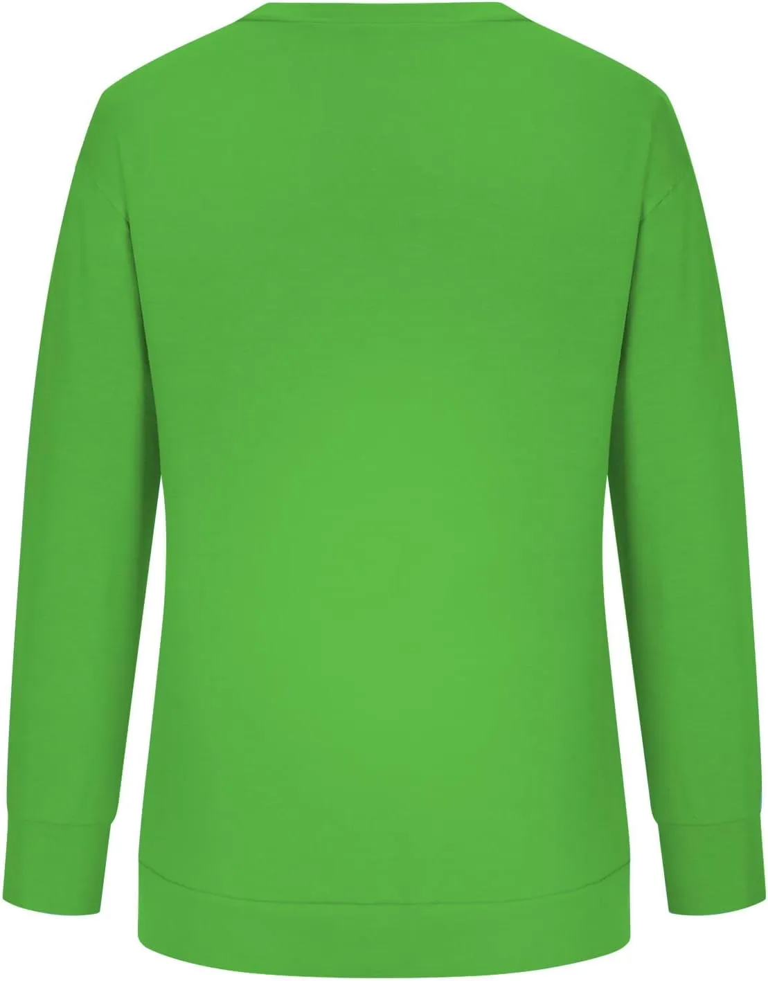 Womens Long Sleeves Sweatshirt Fitted Blouse Solid Color Round Neck Tops Pullover Casual Loose Fashion Hoodies