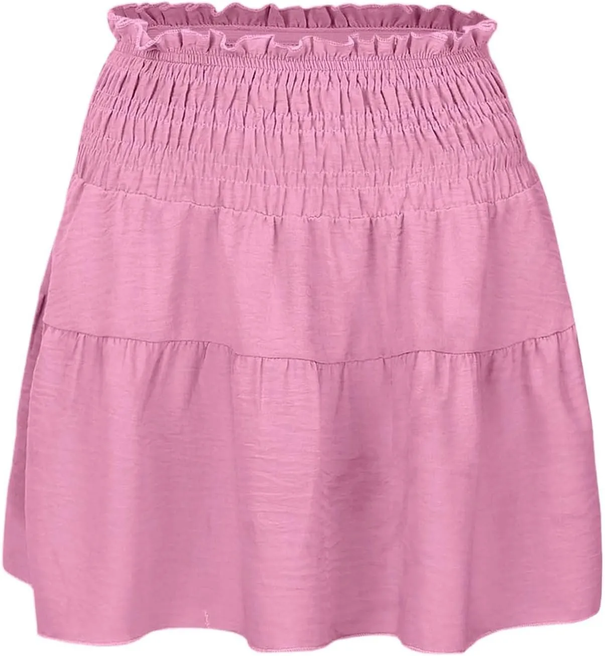 Women's Skirt Flowy A-Line Skirts High Waisted Peplum Mini Dress Summer Casual Y2K Pleated Cute Dress 2025 Fashion