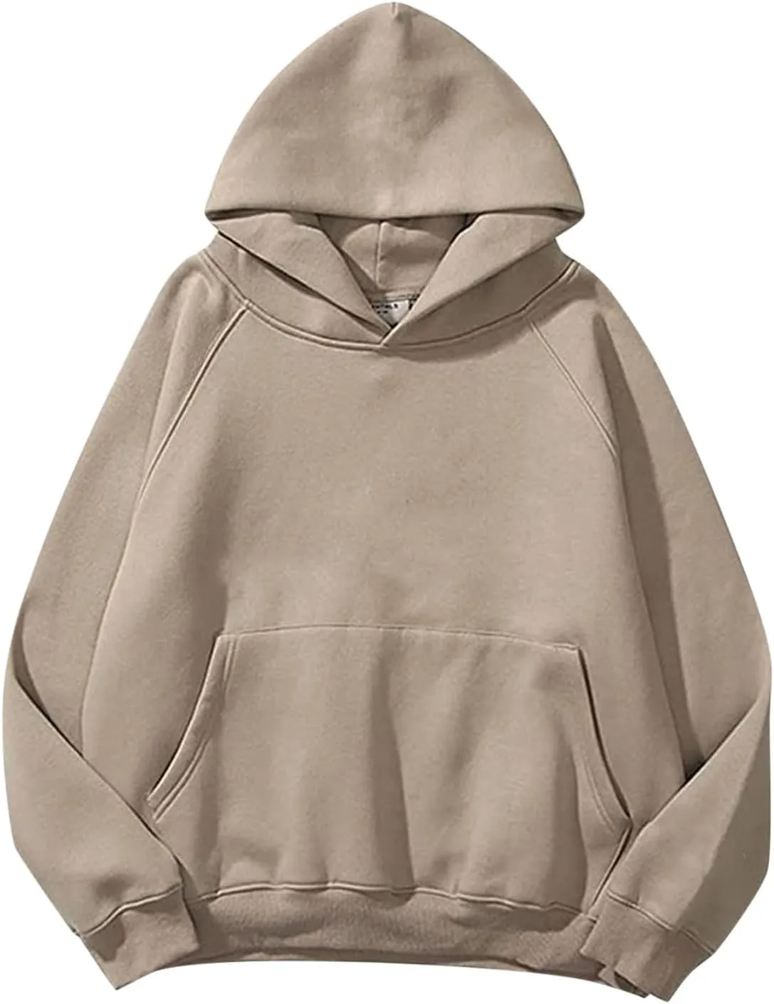 Womens Solid Basic Hoodies Fleece Hooded Sweatshirts Long Sleeve Shirts Pullover Fall Fashion Y2K Outfits Clothes Pocket