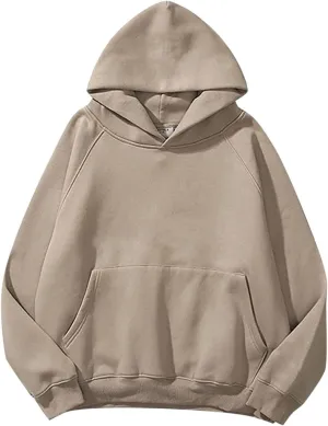 Womens Solid Basic Hoodies Fleece Hooded Sweatshirts Long Sleeve Shirts Pullover Fall Fashion Y2K Outfits Clothes Pocket