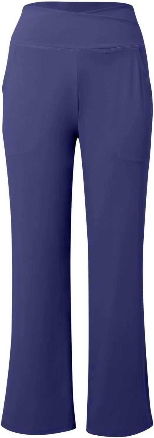 Womens Summer Yoga Pants Elastic High Waist Loose Fit Lightweight Quick Dry Casual Jogging Fitness Running Trouser