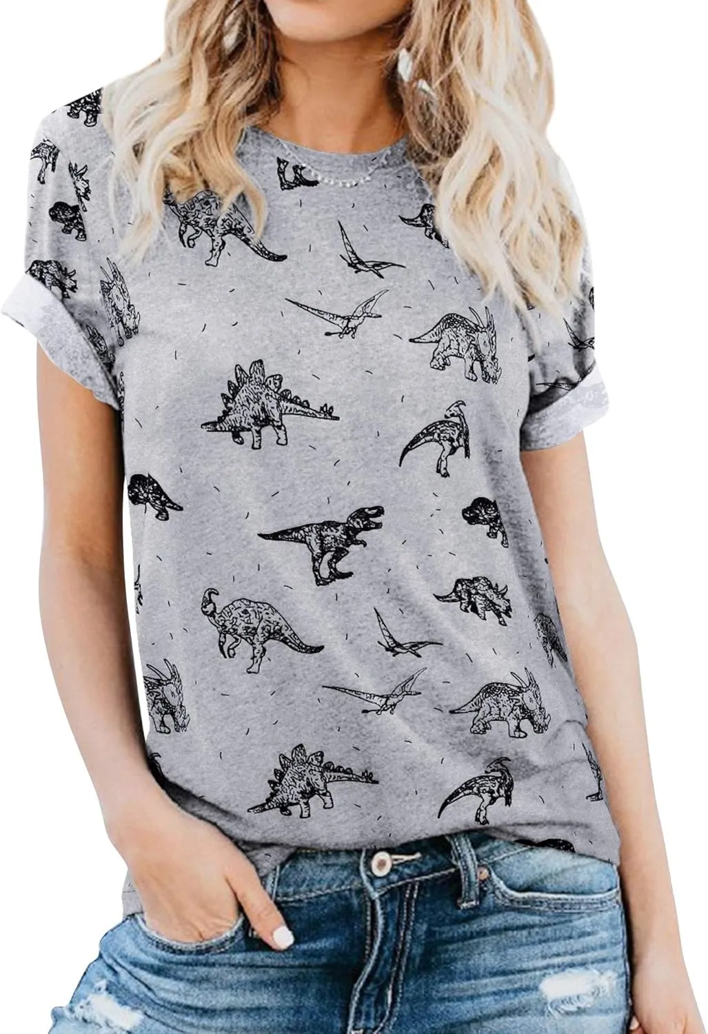 Womens Tie Dye Shirt Short Sleeve Crewneck Casual Loose Cute Tops Color-Block Pullover Sweatshirt