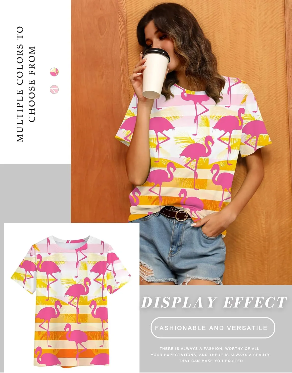 Womens Tie Dye Shirt Short Sleeve Crewneck Casual Loose Cute Tops Color-Block Pullover Sweatshirt