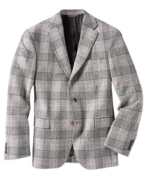 Wool-Cashmere Glen Plaid Sport Coat