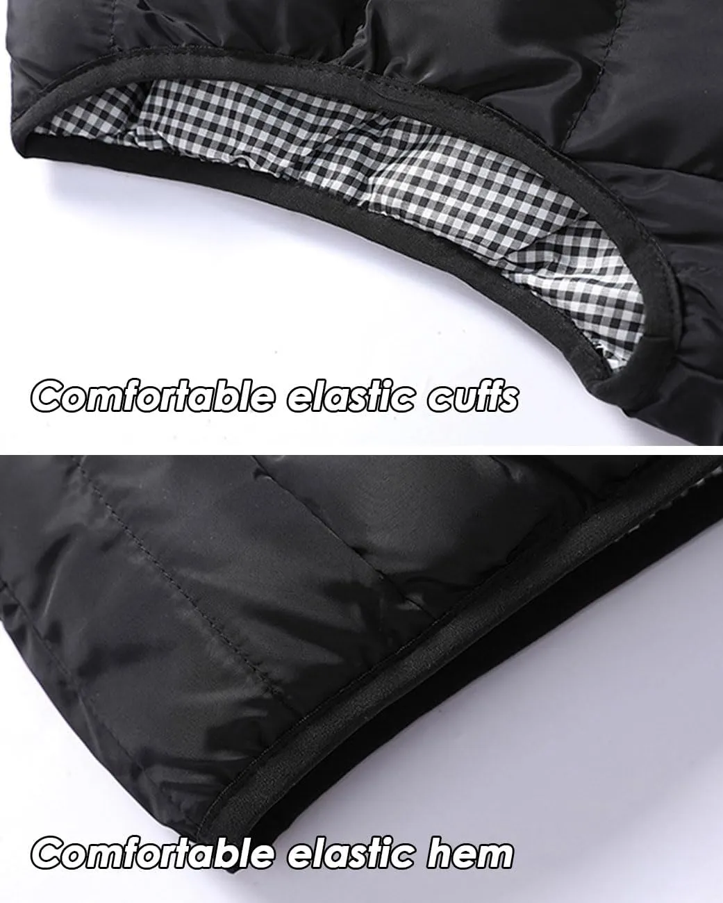 XinYangNi Mens Puffer Vest Quilted Outerwear Winter Warm Down Puffy Vests Lightweight Casual Padded Jacket