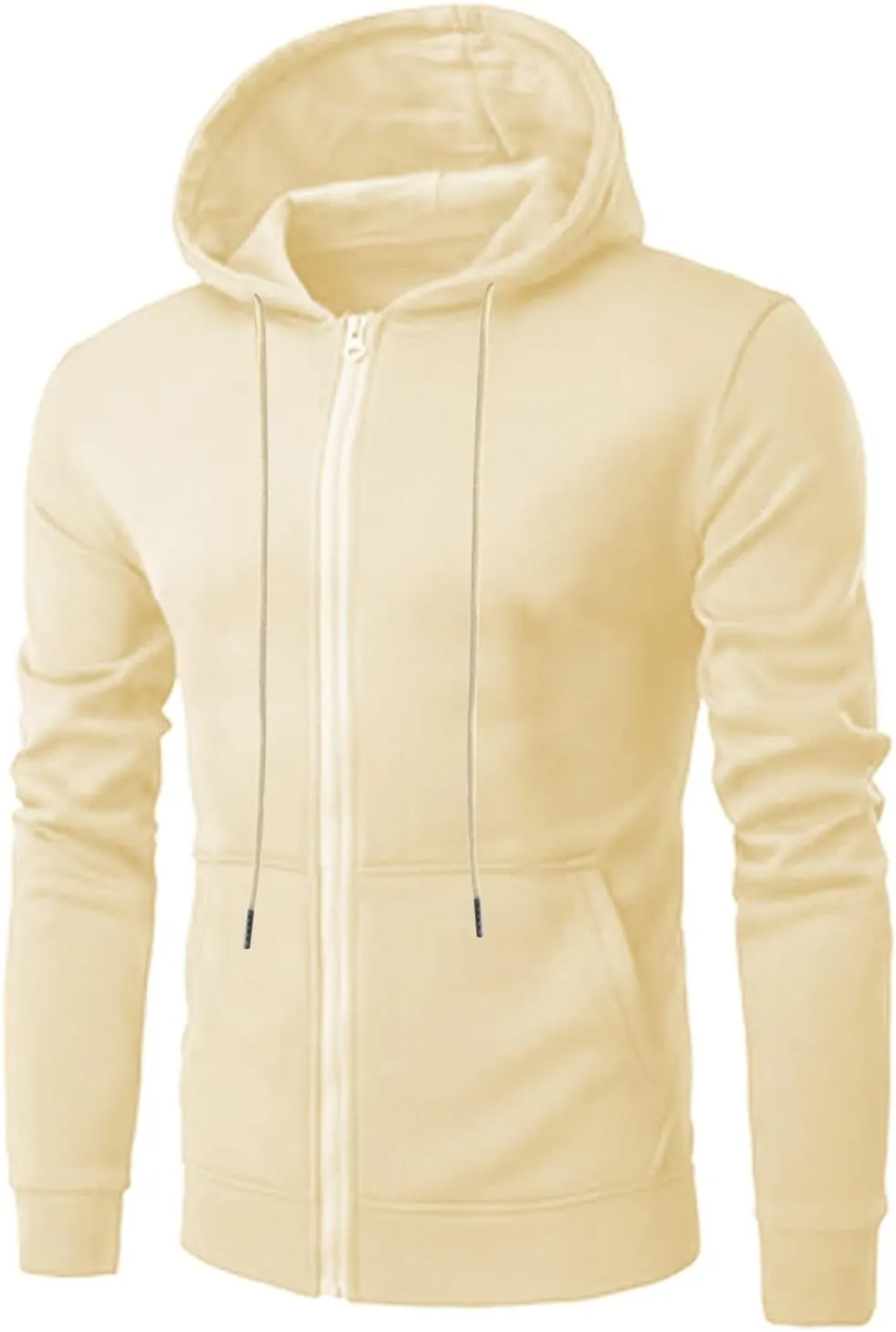 Zip Up Hoodie Men Mens Full Zip Casual Pullover Hoodies Fall Winter Work Sweatshirt Long Sleeve Drawstring Hoodies