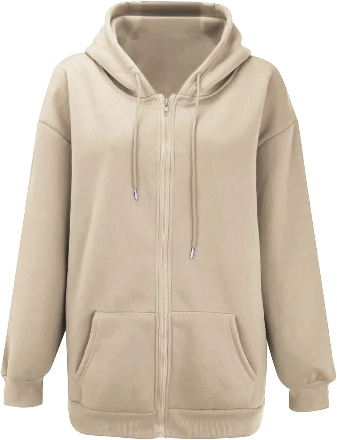 Zip Up Hoodies for Women Light Weight Plus Size Y2K Trendy Jackets Fleece Drawstring Y2K Hoodies Teen Girls